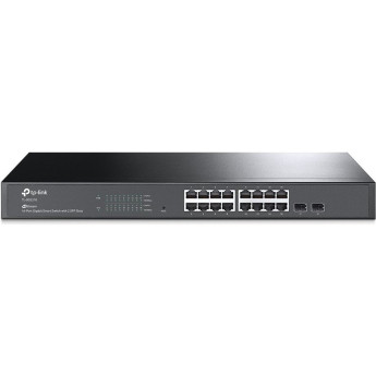 Коммутатор TP-LINK TL-SG2218P JetStream Smart с 16 гигабитными портами PoE+ и 2 гигабитными портами SFP